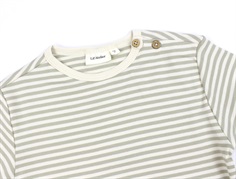 Lil Atelier moss gray stribet top